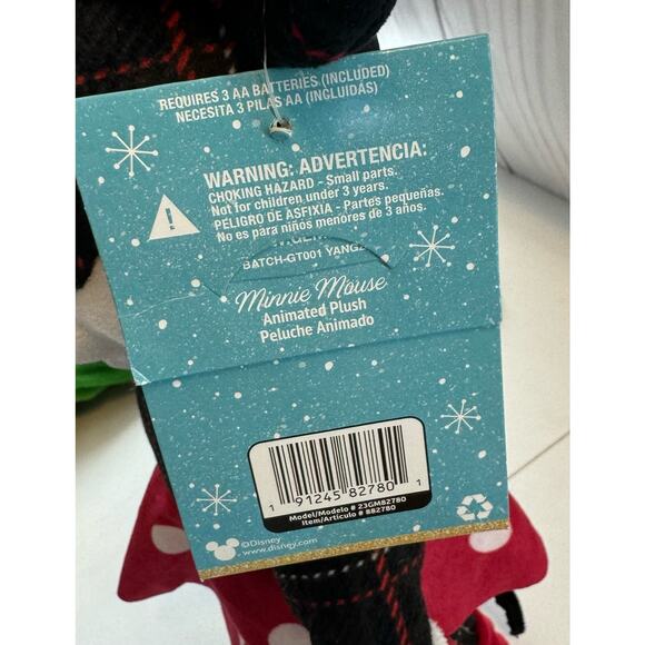 Gemmy Disney Minnie Mouse Animated Plush Dances Sings “Up On The Housetop” NEW - Picture 4 of 5